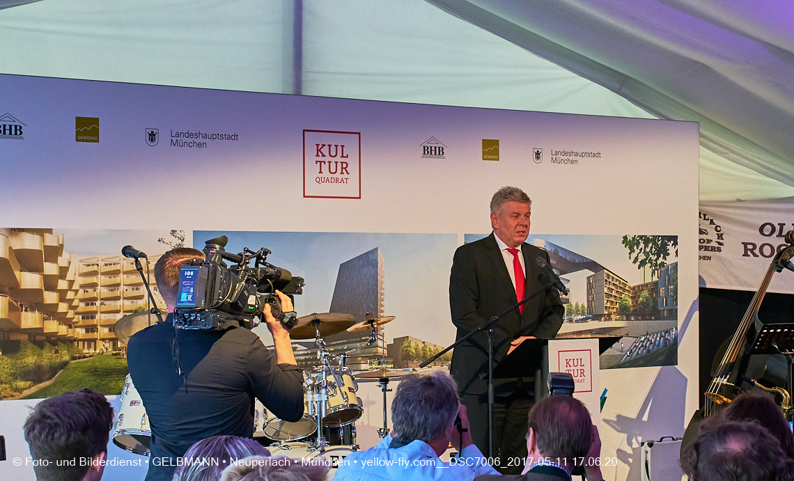 11. Mai 2017 - Grundsteinlegung für die LOGE und dem Kulturquadrat in Neuperlach